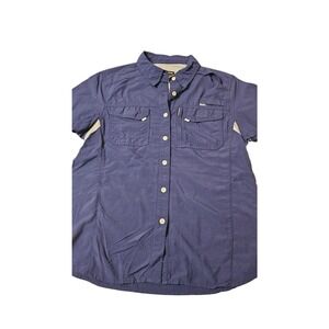 Habit button up blue shirt‎ size large